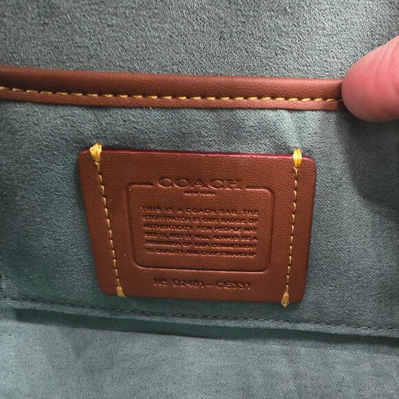 Coach Mini Studio Baguette Shoulder Bag 20 Aquamarine